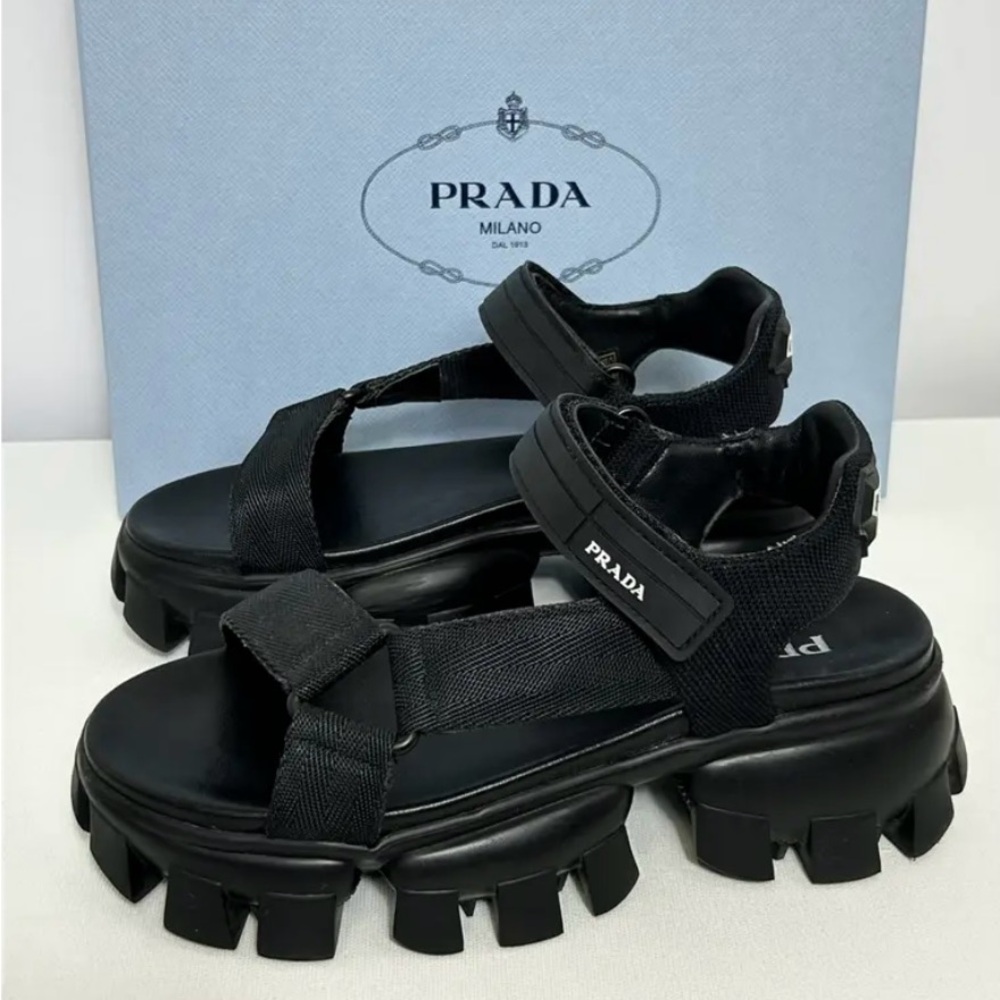 Rubber Nylon Velcro Cloudbust Thunder Sandals 8.